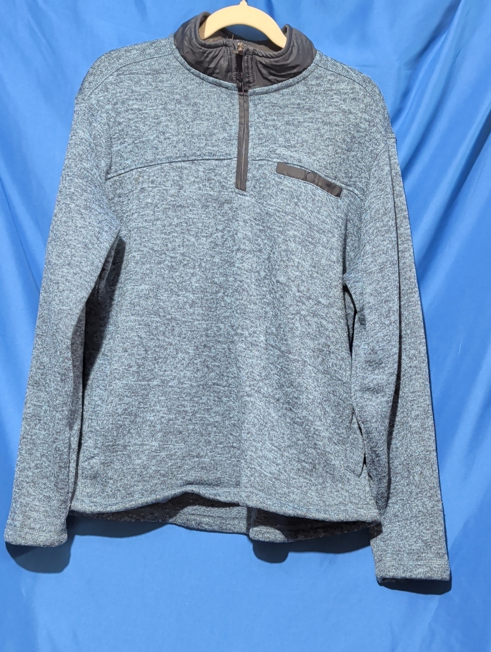 Eddie Bauer Gray Heather Zip Pullover
